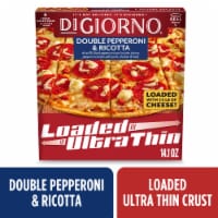 DIGIORNO Loaded Ultra-Thin Double Pepperoni & Ricotta Pizza Perspective: Main