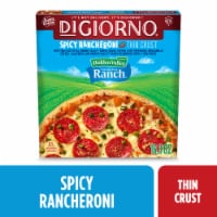 DiGiorno Spicy Ranch and Pepperoni Thin Crust Pizza with Hidden Valley Ranch Sauce (Frozen) Perspective: Main