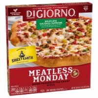 DIGIORNO Meatless Monday Sausage Supreme Frozen Pizza on a Hand-Tossed Style Crust Perspective: Main