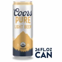 Coors Pure Organic Light Lager Beer Perspective: Main