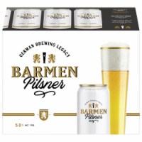 Barmen Pilsner German Lager Beer, 12 Pack, 12 fl oz Cans, 5% ABV Perspective: Main
