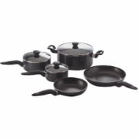 T-fal Mirro Get A Grip Nonstick Cookware Set - Black