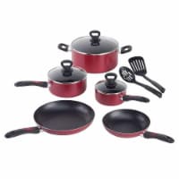 Mirro Get A Grip Nonstick Cookware Set - Red