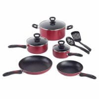 Mirro Get A Grip Nonstick Cookware Set - Red