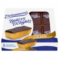 Entenmann's Baker's Delights Golden Mini Fudge Iced Cakes