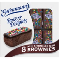 Entenmann's Baker's Delights Mini Sprinkled Iced Brownies
