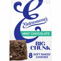 Entenmann's Big Chunk Mint Chocolate Soft Baked Cookies Perspective: Main