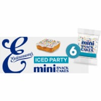 Entenmann's Iced Party Cake Mini Snack Cakes Perspective: Main
