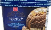 Harris Teeter Premium Selections Chocolate Peanut Butter Swirl Ice Cream