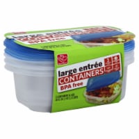 Harris Teeter™ Large Entree Containers & Lids - 3 Pack
