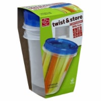 Harris Teeter™ Twist & Store Containers & Lids - 2 Pack