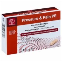 Harris Teeter™ Pressure & Pain PE Maximum Strength Pain Reliever/Fever Reducer & Nasal Decongestant