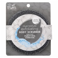 HT Traders™ Purifying Charcoal Dual Texture Exfoliating Body Scrubber