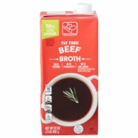 Harris Teeter Less Sodium Fat Free Beef Broth