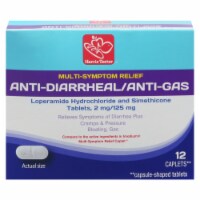Harris Teeter™ Multi System Relief Anti Diarrhea/Ani Gas Loperamide Simethico Tablets Perspective: Main