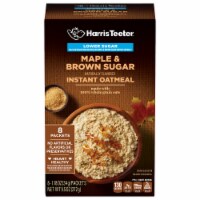Harris Teeter® Lower Sugar Naturally Flavored Maple & Brown Sugar Instant Oatmeal Perspective: Main