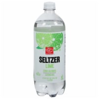 Harris Teeter™ Caffine Free Zero Calories Lime Seltzer