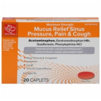 Harris Teeter™ Maximum Strength Mucus Sinus Pressure Pain & Cough Relief Acetaminophen Tablets