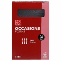Harris Teeter Occasions Clear Full Size Dinner Forks Perspective: Main