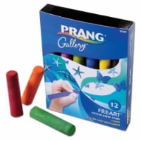 Prang Freart Colored Paper Chalk Large Round Tapered Sticks 1 x 4 12 15360