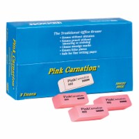 Dixon Pink Carnation Block Erasers Pink 36/Pack (DIX38920)