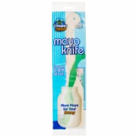 Compac Home Mayo Knife & Jar Scraper Spreader, Plastic Knife, 1pk