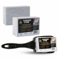 Better Grillin Scrubbin Stone Grill Cleaner Handle with Three Scrubbin Stones