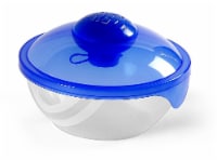 Compac Salad Blaster Bowl Food Storage Containers With Lid 26 Oz Salad 2 Oz Dressing- Blue