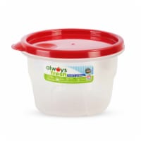 Compac Home Always Fresh Food Storage Container - Cylinder Bowl - 16oz Red Chef