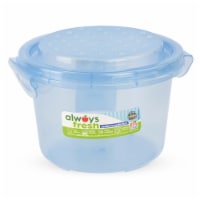 Compac Home Always Fresh Food Storage Round Dots Container - 16oz Ocean Blue