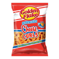Golden Flake® Crisp & Crunchy Cheese Curls Perspective: Main