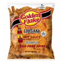 Golden Flake Louisiana Hot Sauce Fried Pork Skins Perspective: Main