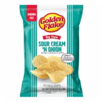 Golden Flake® Dip Style Sour Cream & Onion Potato Chips Perspective: Main