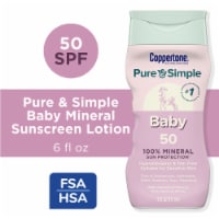 Coppertone Pure And Simple Baby Sunscreen Lotion Spf 50, Broad Spectrum Sunscreen For Baby Perspective: Main