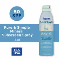 Coppertone Pure And Simple Spray Sunscreen, Spf 50 Broad Spectrum Sunscreen With Zinc Oxide Perspective: Main