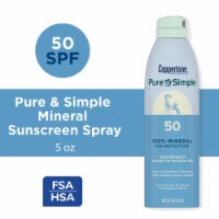 Coppertone Pure And Simple Spray Sunscreen, Spf 50 Broad Spectrum Sunscreen With Zinc Oxide Perspective: Main