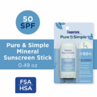 Coppertone Pure And Simple Sunscreen Stick, Spf 50 Zinc Oxide Sunscreen Perspective: Main