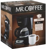 Mr. Coffee TF5 4-Cup Coffee Maker, Black 