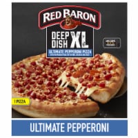 Red Baron Deep Dish XL Ultimate Pepperoni Frozen Pizza Perspective: Main