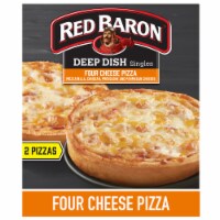 Red Baron Frozen Pizza Deep Dish Singles Four Cheese