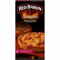 Red Baron Singles Deep Dish Hawaiian Style Pizzas Perspective: Main