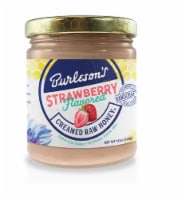 Burleson's Strawberry Flavored Creamed Raw Honey Perspective: Main