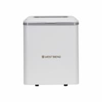 West Bend Timeless Countertop Bullet Ice Maker - White / Gold Perspective: Main