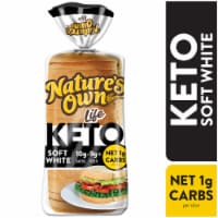 Nature's Own Life Keto Soft White Bread Net 1 Carb Sliced White Keto Bread