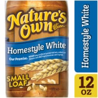 Nature's Own Homestyle White, Small Loaf Size, Sliced Homestyle White Bread, 12 oz Loaf Perspective: Main