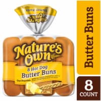 Nature's Own Hot Dog Butter Buns Soft White Bread Hot Dog Buns