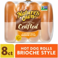 Nature's Own Perfectly Crafted Brioche Style Hot Dog Buns Non-GMO Hot Dog Rolls