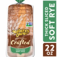 Nature's Own Perfectly Crafted Soft Rye Bread Thick Sliced Non-GMO Rye Bread