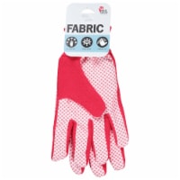 Midwest Quality Gloves Women's Fabric with Dots Garden Gloves Perspective: Main