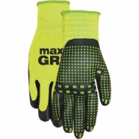 Midwest Gloves & Gear S/M Hivis Maxgrip Glove 94HVG-SM-DB-6